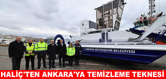Haliç Tersanesi’nden Ankara’ya baraj temizleme teknesi