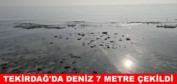 Tekirdağ'da deniz 7 metre çekildi: Kral yolu ortaya çıktı
