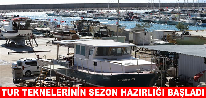 Antalya’da 1200 tekne denize inmek için gün sayıyor