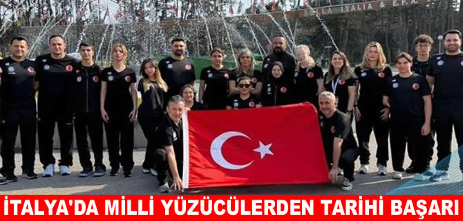 Milli para yüzücüler İtalya'dan 10 madalya ile dönüyor
