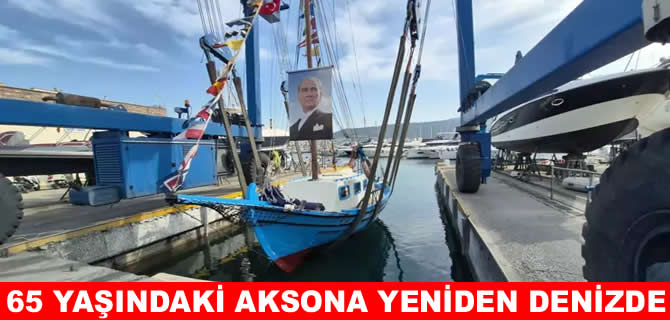 Son süngerci Aksona Mehmet’in teknesi yeniden denizle buluştu