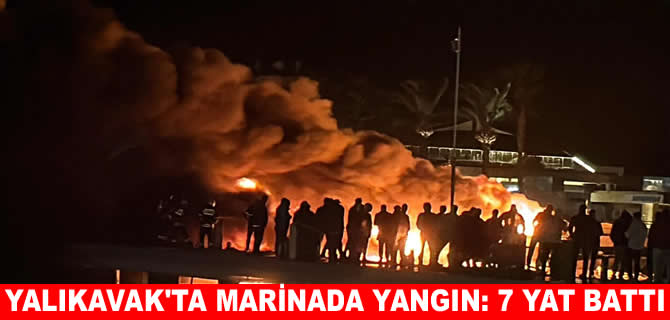 Yalıkavak'ta marinada lüks yatlar cayır cayır yandı!