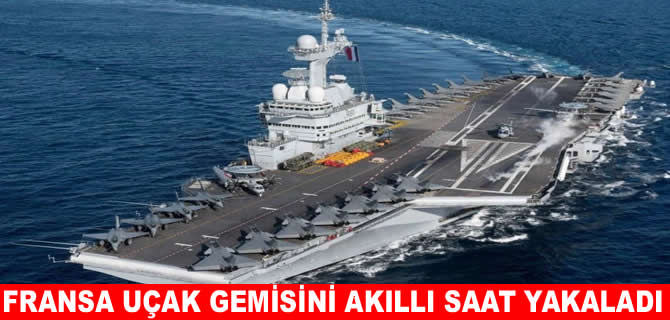 Askerin spor uygulaması hatası uçak gemisinin konumunu ifşa etti