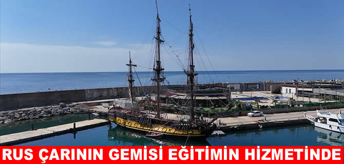 Shtandart'ın kopyası Alanya'da gençler için yelken açıyor