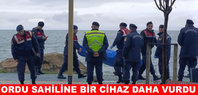 Ordu'da sahile vuran cihaz ekipleri harekete geçirdi