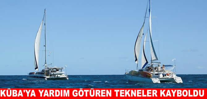 Küba'ya insani yardım götüren iki sivil tekne kayboldu