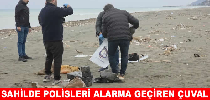 Dalgalar kıyıya sürükledi, polis alarma geçti!