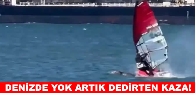 Yok artık denen kaza: Rüzgar sörfçüsü denizde balina ile çarpıştı