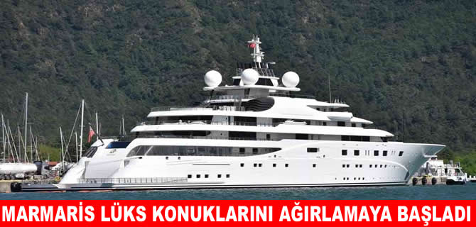 Lüks yat Marmaris’te: 25 milyon liralık yakıt ikmali