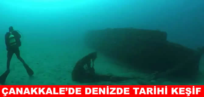 Çanakkale'de HMS Triumph zırhlısından denizci feneri çıkarıldı