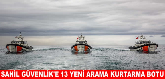 Damen’den Türk Sahil Güvenliği’ne 13 yeni arama kurtarma botu