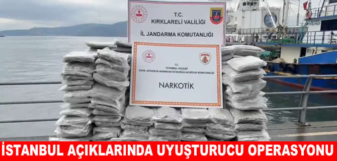 İstanbul açıklarında tekneye uyuşturucu operasyonu