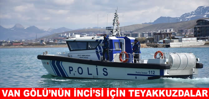 Deniz polisleri "Van Gölü'nün incisi" için teyakkuzda