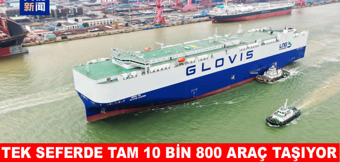 Dünyanın en büyük araç taşıyıcı gemisi sefere çıkmaya hazır