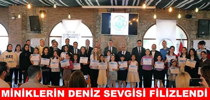 Aliağa'da minik yüreklerin eserleri ödüllendirildi