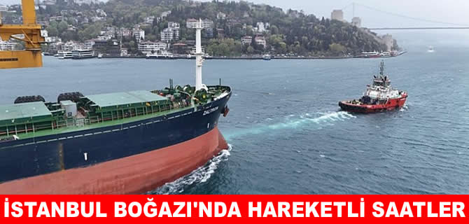 İstanbul Boğazı’nda arızalanan gemi Boğaz trafiğini kapattırdı