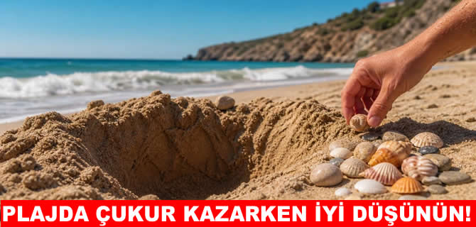 Plajlarda çukur kazmanın cezası dudak uçuklattı