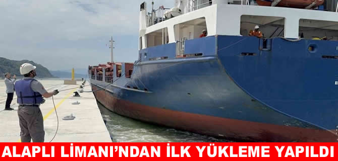 Alaplı Marmara Çimento Limanı'nda ilk yükleme heyecanı