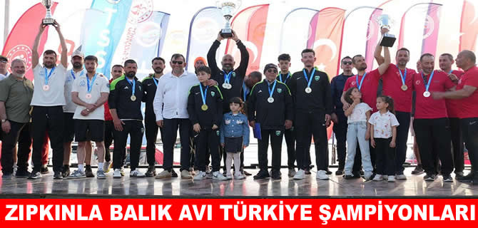 Gökçeada'da zıpkınla balık avında şampiyonlar belli oldu