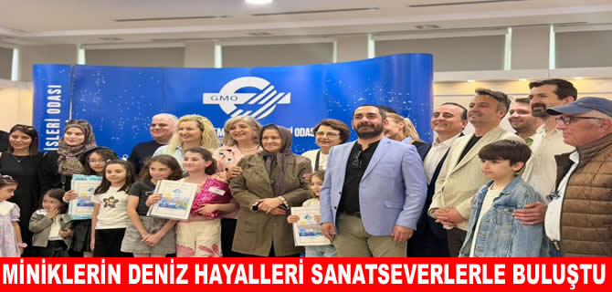 Minik ressamların deniz hayalleri  sanatseverlerle buluştu