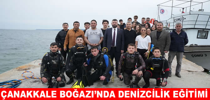 Geleceğin sanayi dalgıçları Çanakkale Boğazı'nda yetişiyor