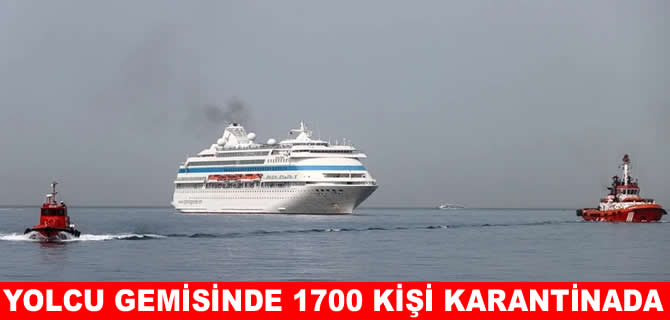 Bir gemide daha salgın paniği! 1700 kişi karantinada