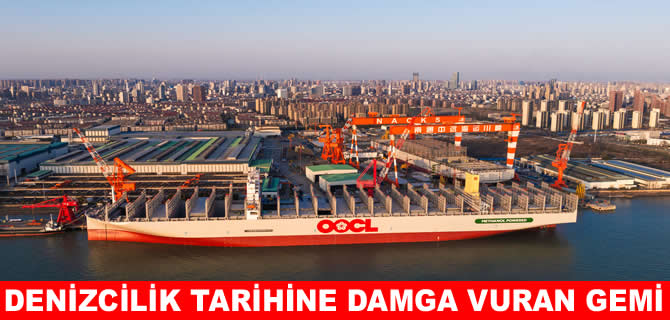 Dünyanın en büyük metanol çift yakıtlı konteyner gemisi denizde