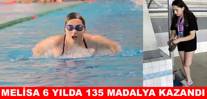 Madalya avcısı milli para yüzücü Melisa'nın hedefi dünya şampiyonluğu
