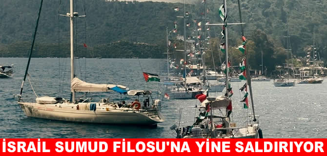 İsrail savaş gemileri Sumud Filosu'nu yine kuşattı