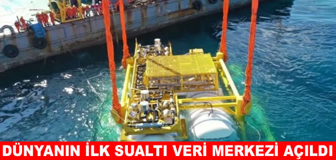 Rüzgar enerjisiyle çalışan dünyanın ilk su altı veri merkezi açıldı