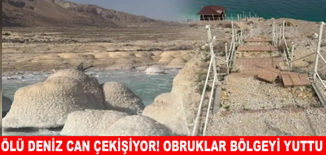 Ölü Deniz can çekişiyor: Obruklar dünyaca ünlü beldeyi yuttu