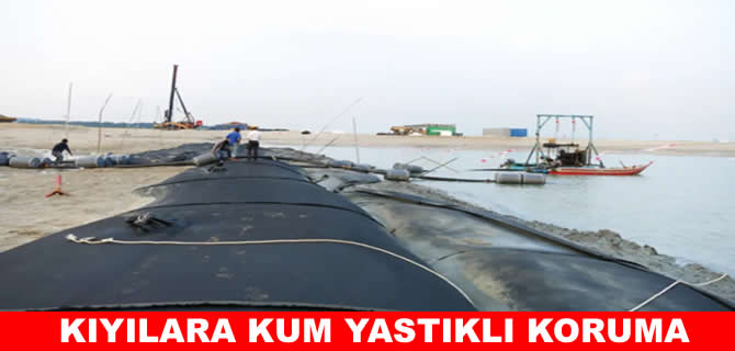 Ülkenin her yerine kum yastıkları döşediler