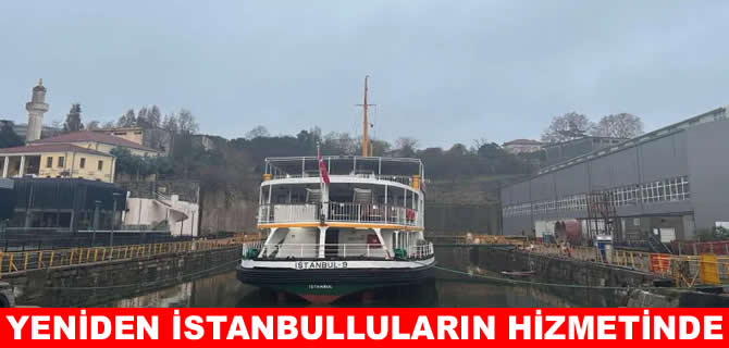 İstanbul-9 vapuru  seferlere başladı