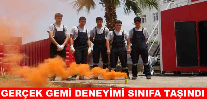 Mersin’de denizci adayları sanal gerçeklikle mesleğe hazırlanıyor