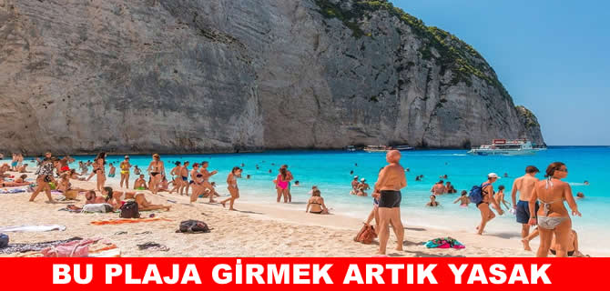 Dünyaca ünlü plaja giriş heyelan riski nedeniyle yasaklandı