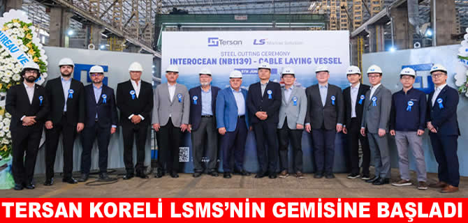Tersan Tersanesi LS Marine Solution gemisinin inşasına başladı