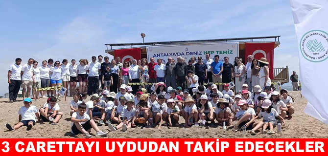 Uydu cihazı takılan 3 yeşil deniz kaplumbağası denize bırakıldı