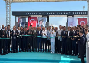 Gelibolu yeni feribot iskelesi hizmete açıldı