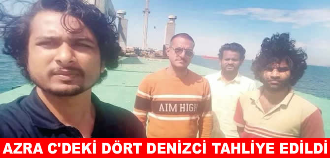 Terk edilen Azra C gemisindeki dört denizci tahliye edildi