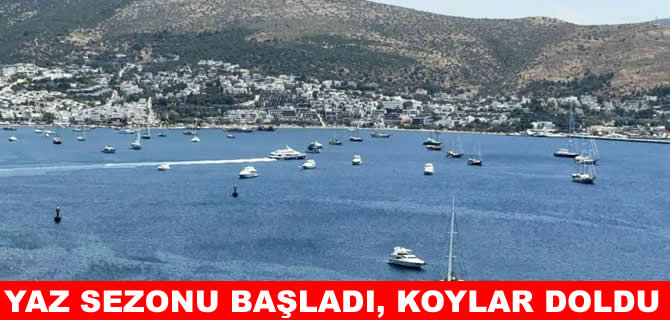 Sezon başladı: Bodrum koyları yat kuşatması altında