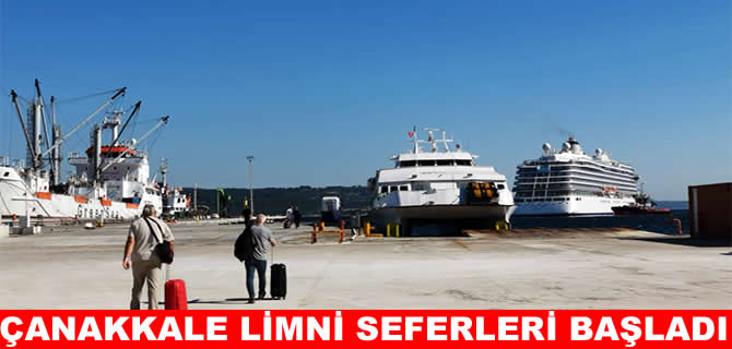 Çanakkale'den Limni Adası'na seferler başladı