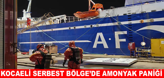 Başiskele’de limandaki gemide gaz kaçağı paniği