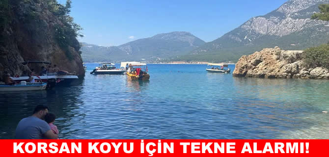 Antalya'nın cennet koyunda tekne alarmı! Şamandra şart