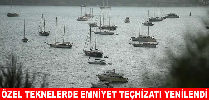 Özel tekneler için emniyet teçhizatları düzenlemesi