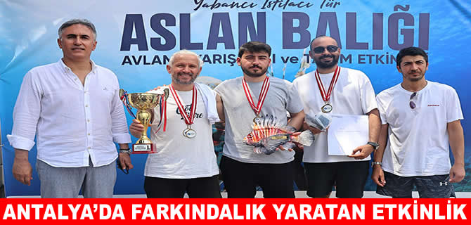 Antalya'da "Aslan Balığı Avlama Yarışması"