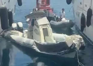 Bodrum’da marinada demirli lastik botta patlama