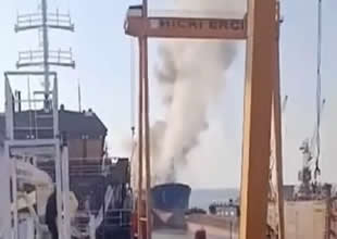 Altınova’da tersanede bakımdaki gemide patlama
