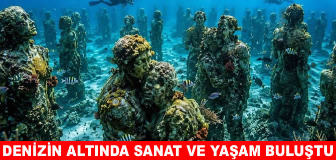 Meksika’da denizaltında 450 heykelli ekolojik müze