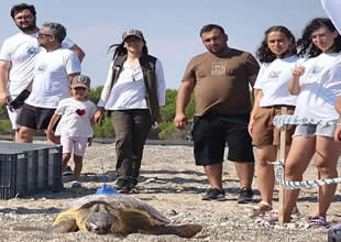 Antalya’da İnci ile Mercan törenle denize uğurlandı