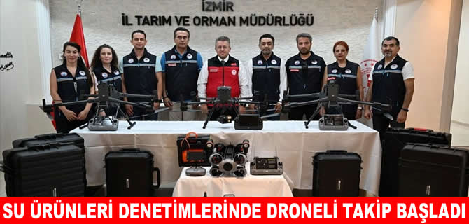 İzmir’de denizde kaçak avcılara drone’lu su altı takibi